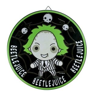 Beetlejuice Large bottle cap metal sign   Bar Decor